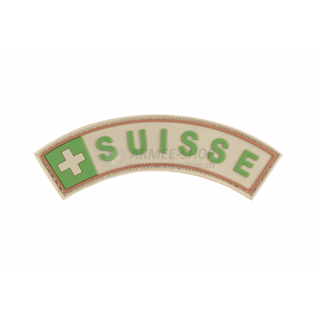 Badge en velcro - Swiss Rubber Patch - vert