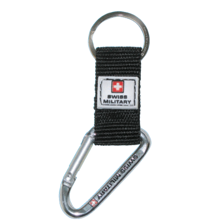 Swiss Military - Schlüsselanhänger mit Karabiner - schwarz Swiss Military - Schlüsselanhänger mit Karabiner - schwarz