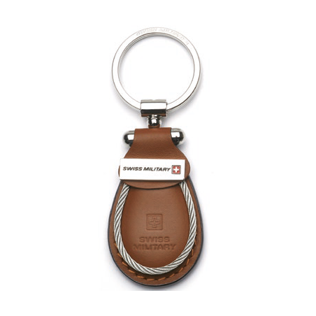 Swiss Military - Schlüsselanhänger aus Leder - braun Swiss Military - Schlüsselanhänger aus Leder - braun