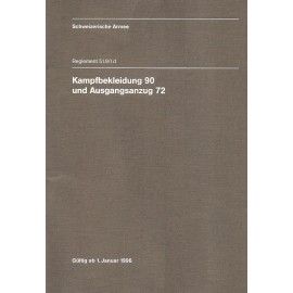 Reglement Kampfbekleidung 90, Ausgangsanzug 72