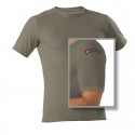 T-Shirt 1/4 - Army "SUISSE" - Unisex - olive