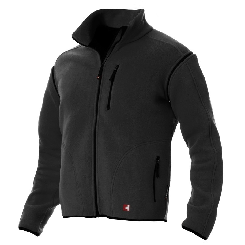 Fleece-Jacke zip-off - Man - schwarz