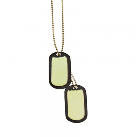 US Dog-Tag - Erkennungsmarke - gold