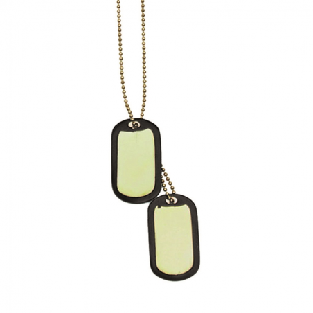 US Dog-Tag - Erkennungsmarke - gold