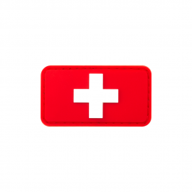 Klettabzeichen - Swiss Flag Rubber Patch