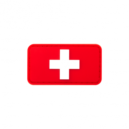 Klettabzeichen - Swiss Flag Rubber Patch