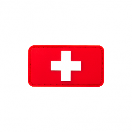 Swiss Flag Rubber Patch Swiss Flag Rubber Patch