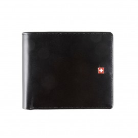 Swiss Military - Leder-Geldbörse - schwarz