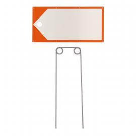 Wegweiser / Jalon-Set - weiss-orange