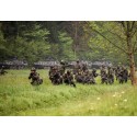 Postkarte: Infanteristen im Gefecht