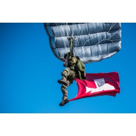 Eclaireur sur le parachute