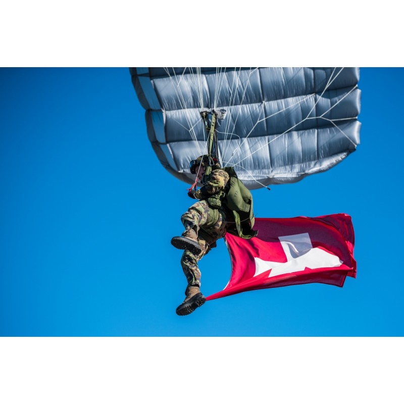 Eclaireur sur le parachute