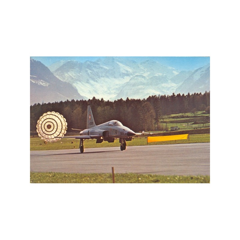Carte postale : Tiger avec parachute frein d'atterrissage 2