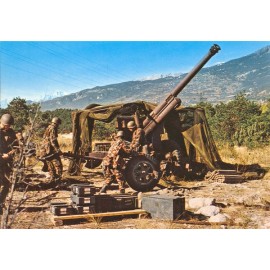 Postkarte: Artilleriekanone 10.5 cm
