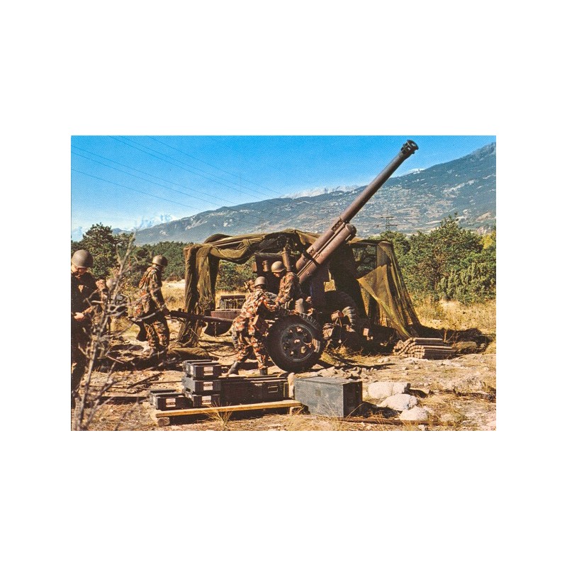 Carte postale : Canon d'artillerie 10,5 cm