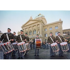 Carte postale : Tambours devant le Palais fédéral