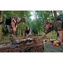 Postkarte: Soldaten beim Kochen im Feld