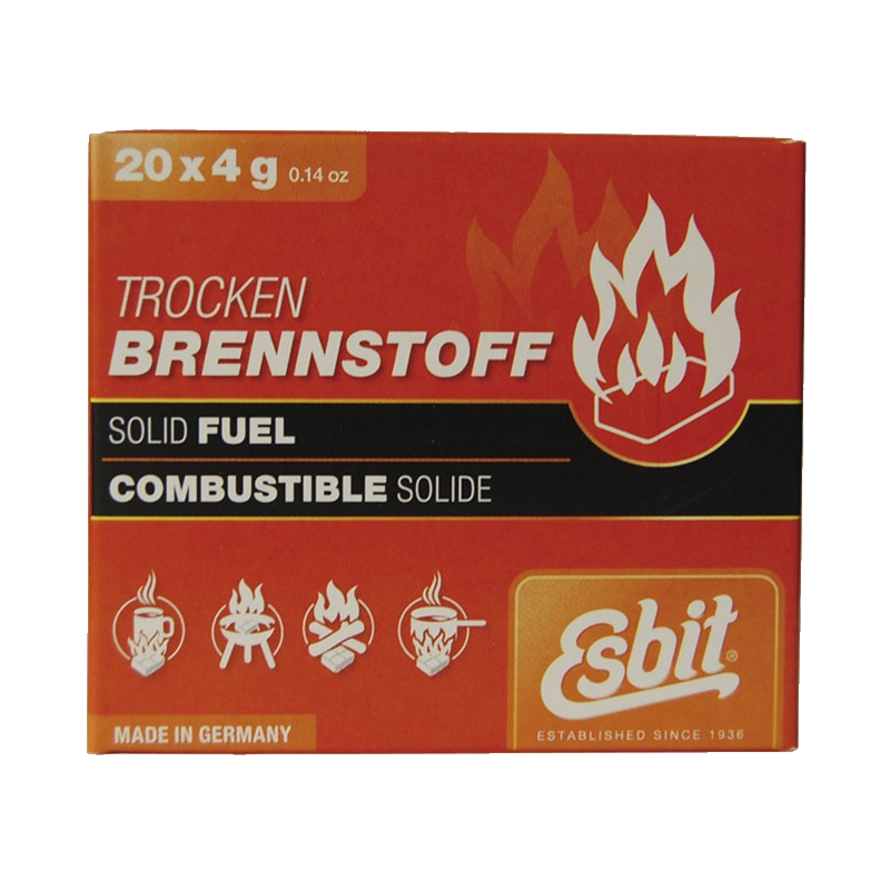 Brennstofftabletten für NATO Klappkocher - 20 x 4 g