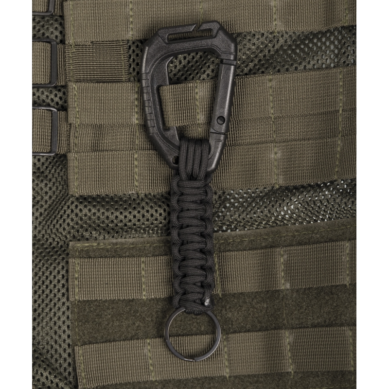 Schlüsselanhänger Paracord Molle - schwarz