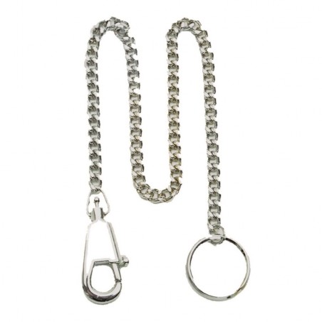 Messerkette mit Karabiner, vernickelt Messerkette mit Karabiner, vernickelt