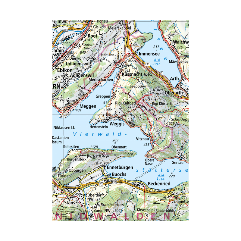 Carte générale Suisse - 1:300'000