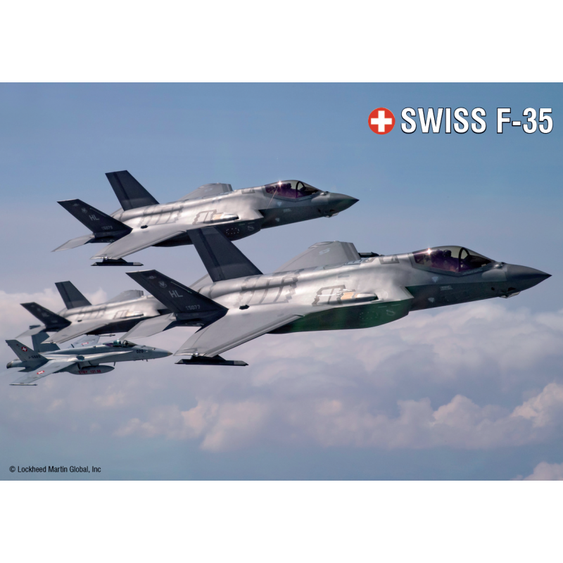 Postkarte: SWISS F-35 - Lockheed Martin