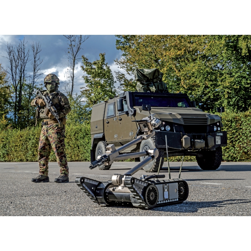 Carte postale : Plateforme de téléguidage EOD (PackBot)