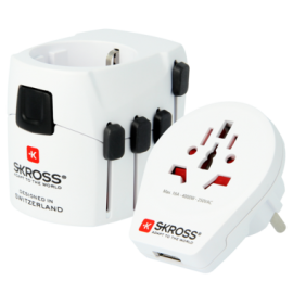 Skross - Weltreise-Adapter PRO World + USB AC