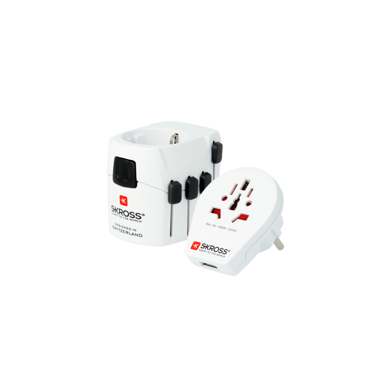 Skross - Weltreise-Adapter PRO World + USB AC