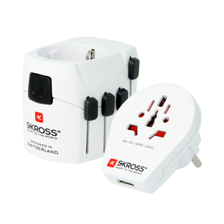 Skross - Weltreise-Adapter PRO World + USB AC