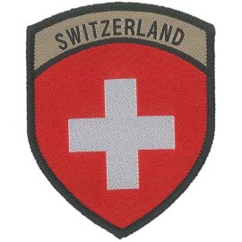 Badge en velcro - Blason - Switzerland