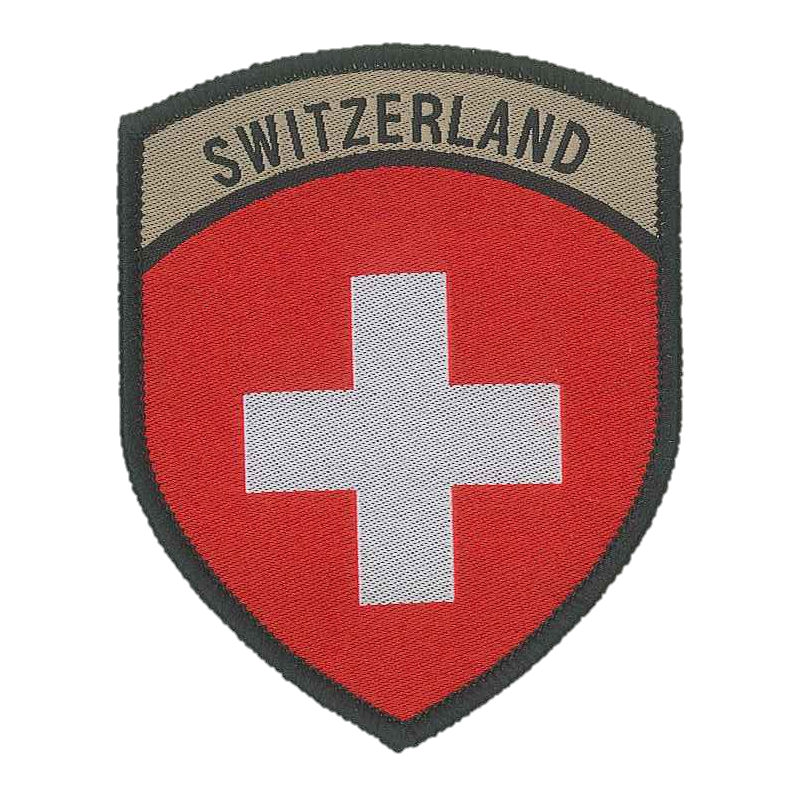 Badge en velcro - Blason - Switzerland