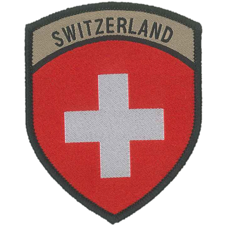 Badge en velcro - Blason - Switzerland