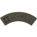 Badge en velcro - Tab - Schweiz - olive/noir