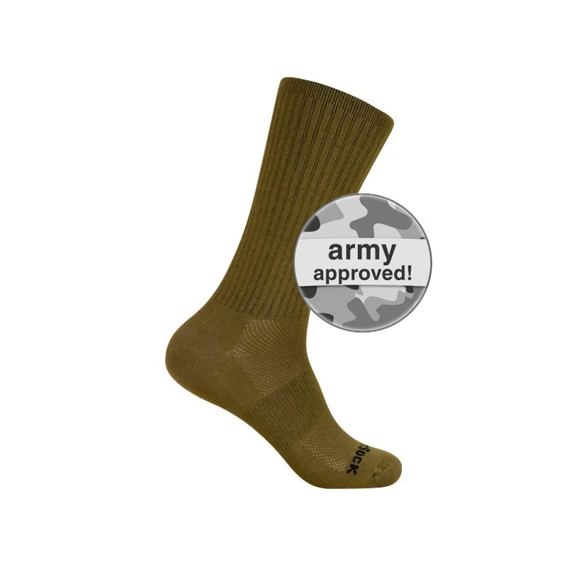 WRIGHTSOCK - silver escape army - braun (Anti-Blasen-Socken)