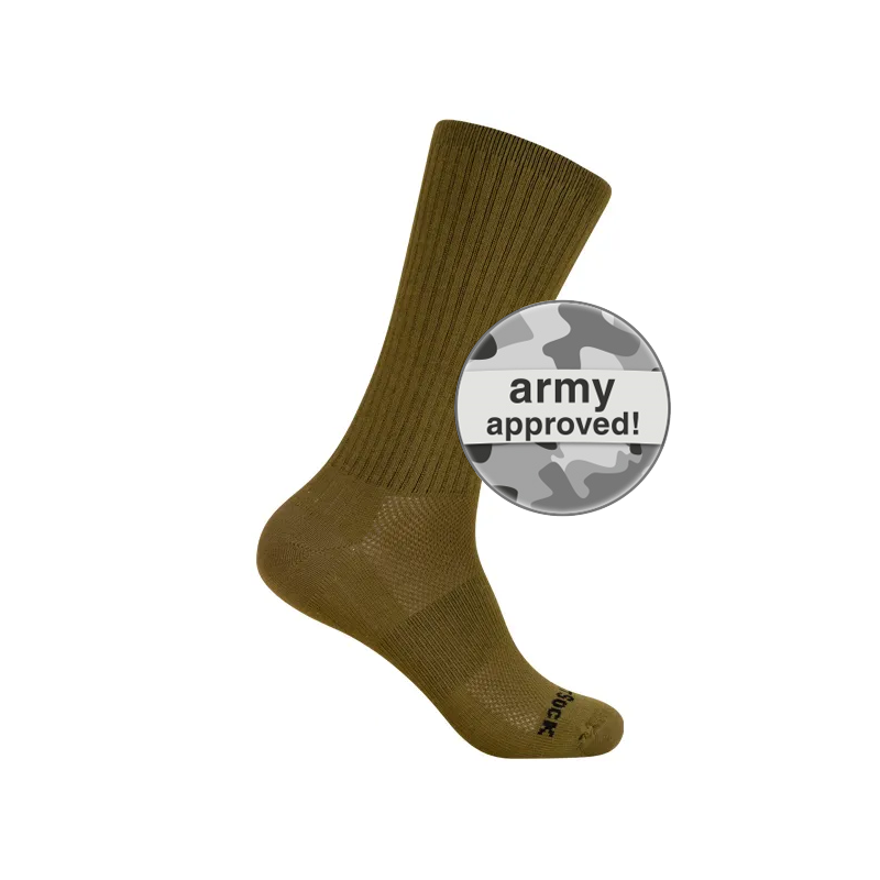 WRIGHTSOCK - silver escape army - marron (Chaussettes anti-ampoules)