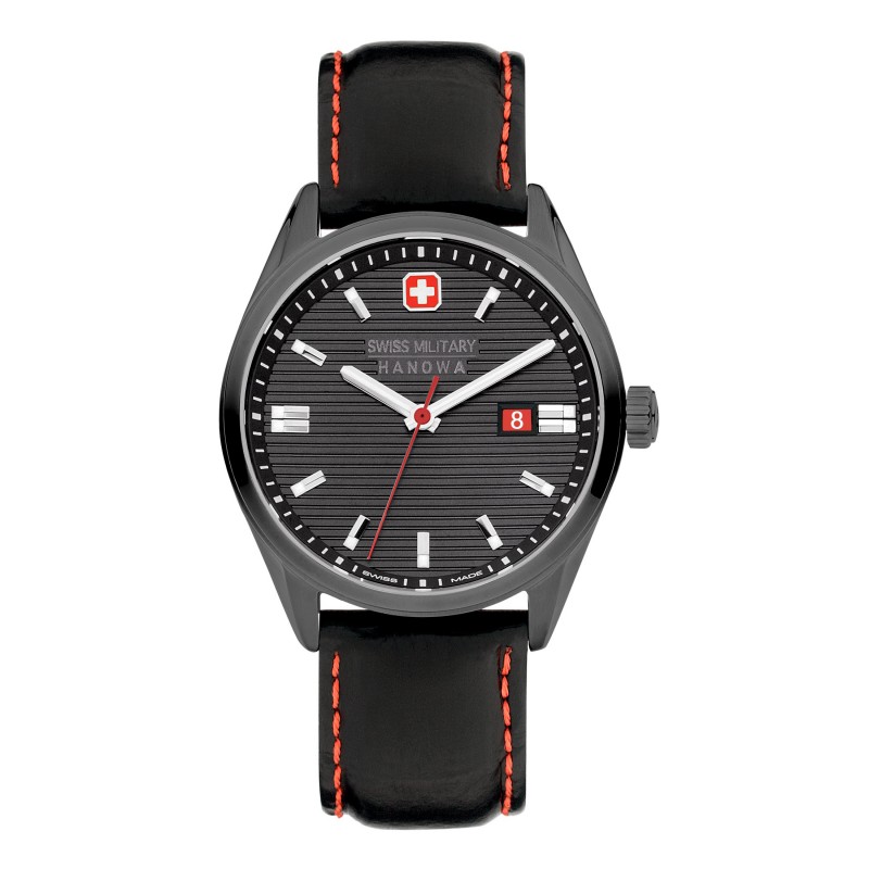 Swiss Military Hanowa - Roadrunner avec bracelet en cuir- gris