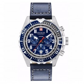 Swiss Military Hanowa - Touchdown Chrono - blau - Leder