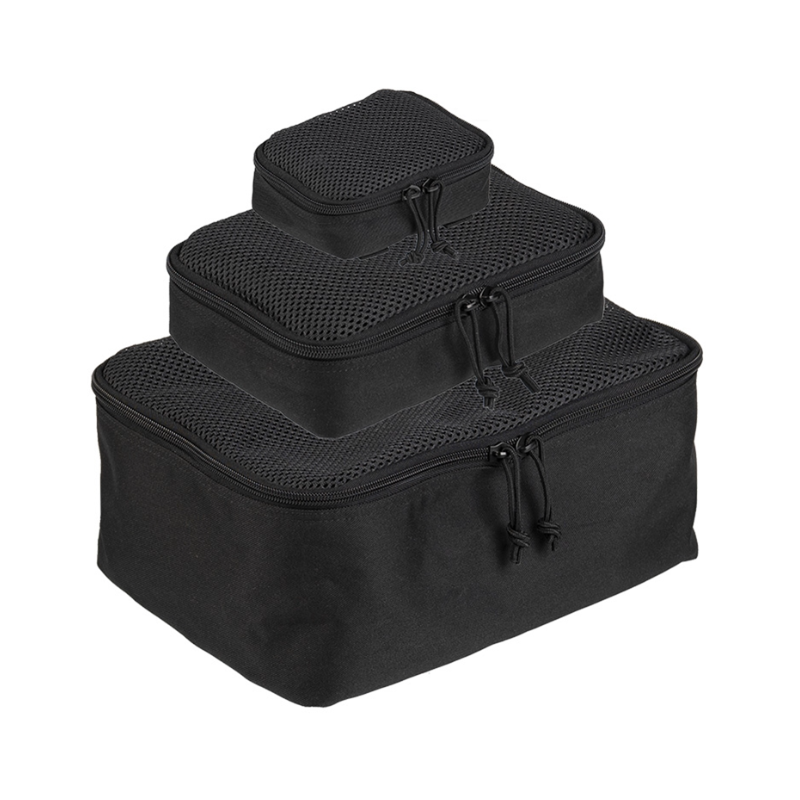 Poches filet système Molle - 3 pièces - noir