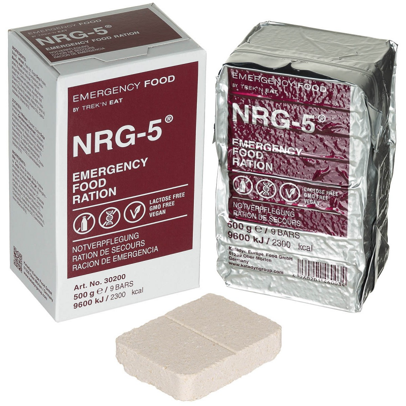 Ration de secours NRG 5 pour 3 mois (se conserve 20 ans)