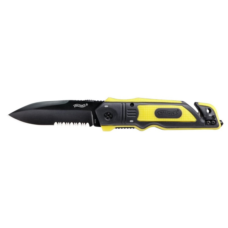 Walther - Couteau pliant Emergency Rescue Knife ERK - jaune