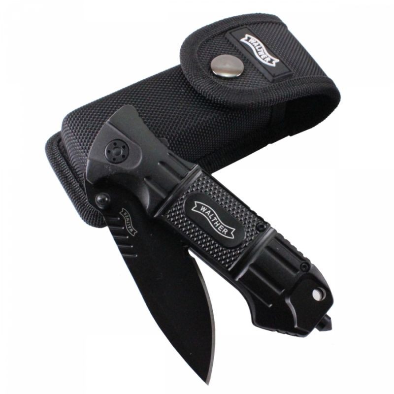 Walther - Couteau pliant Black Tac Knife BTK - noir