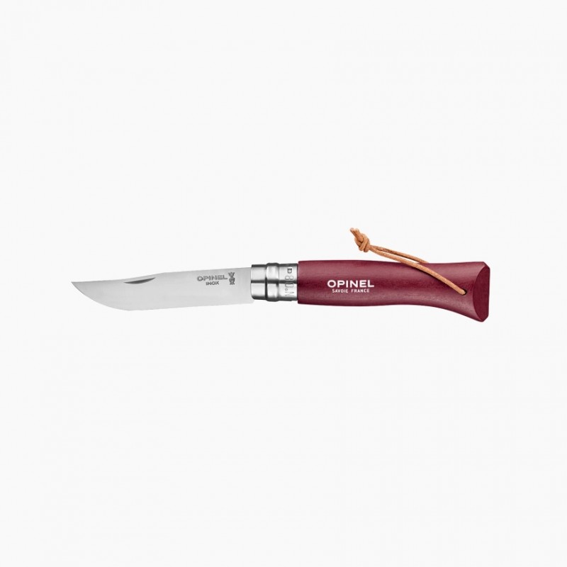 Opinel - N°8 Inox Baroudeur - Granat