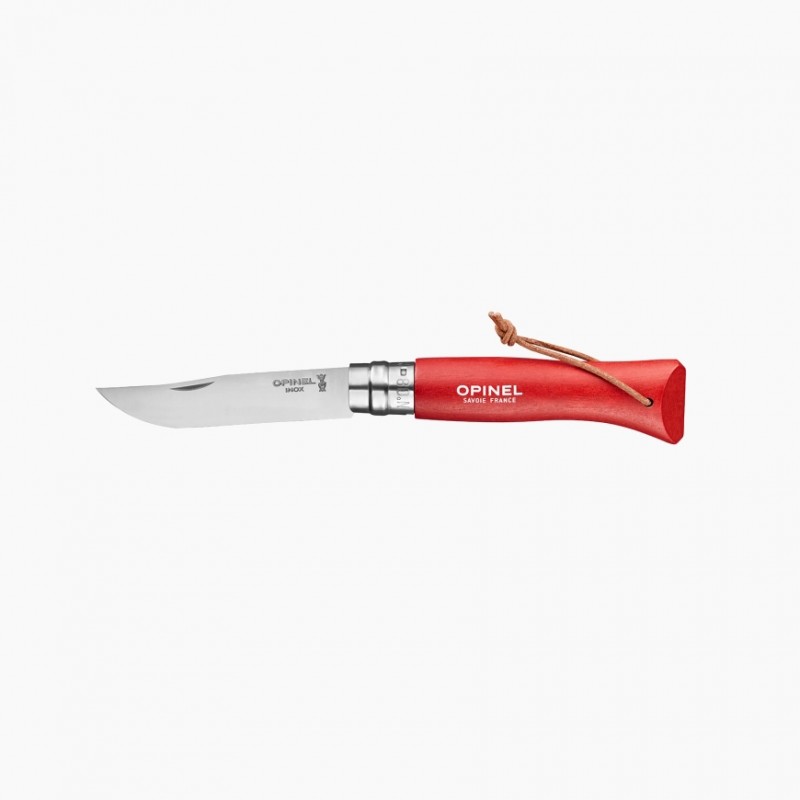 Opinel - N°8 Inox Baroudeur - rouge