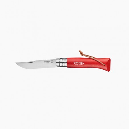 Opinel - N°8 Inox Baroudeur - rouge