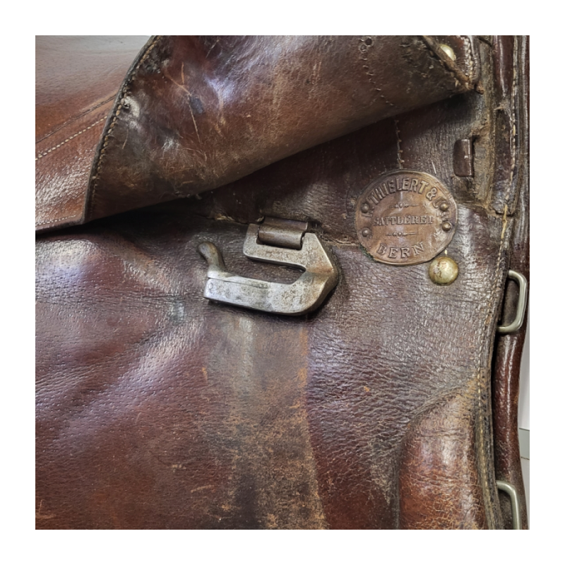 Selle D'armée Antique État De Bhopal - Équipement équestre Vintage - Fer Rouillé - Vers 1850