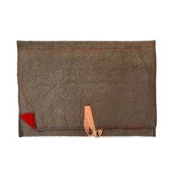 Tasche für Pferdeputzzeug - olivgrün/grau und rot - gebraucht