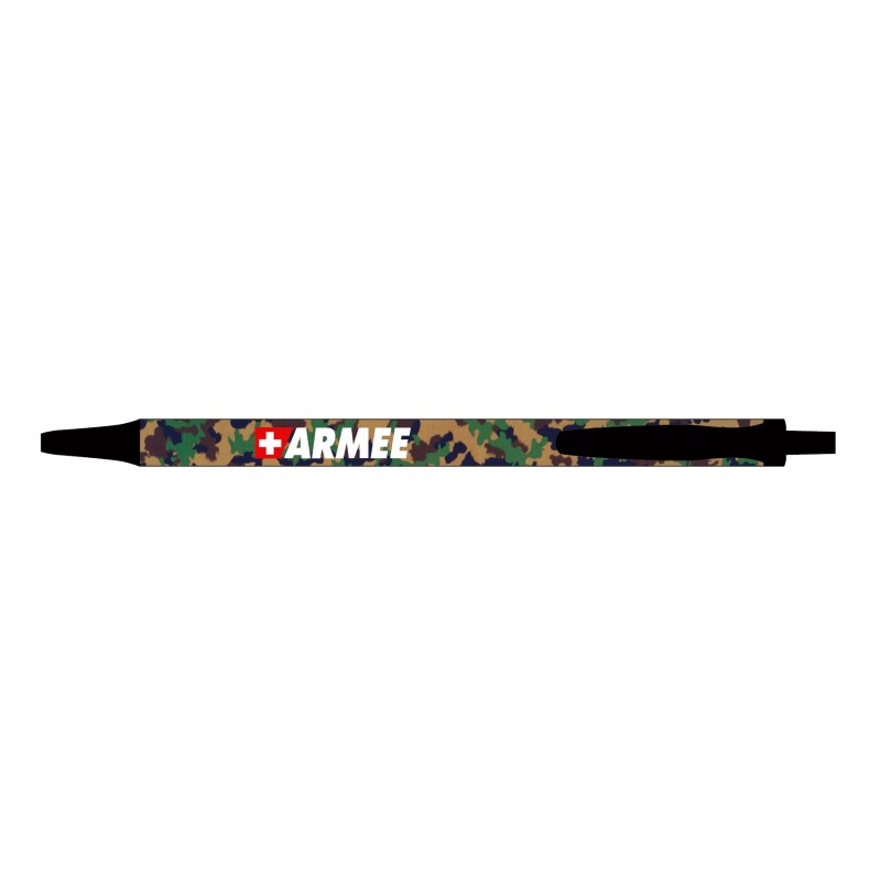 Stylo à bille motif camouflage de l'Armée suisse