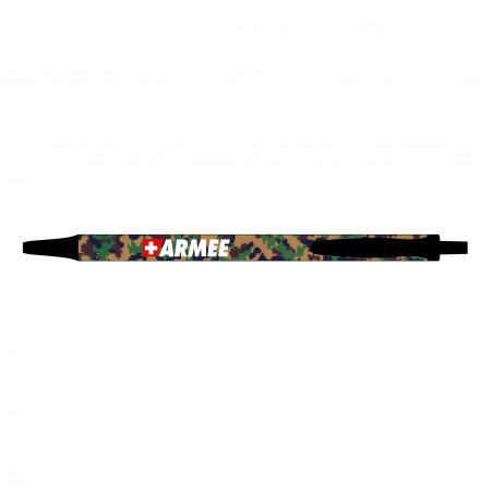 Stylo à bille motif camouflage de l'Armée suisse