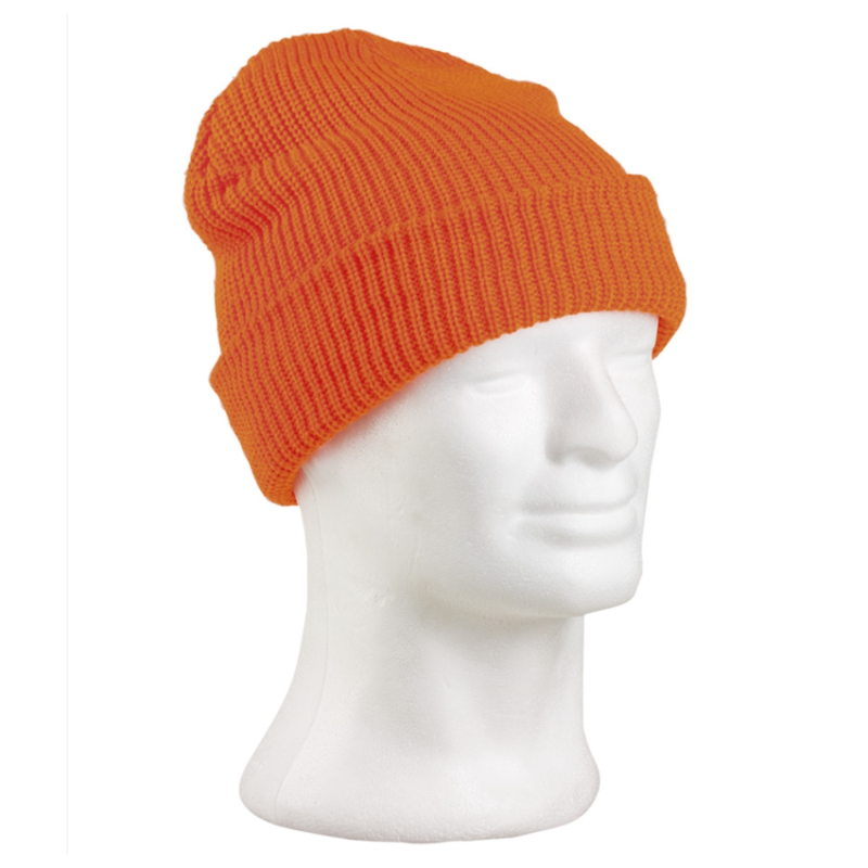 Rollstrick-Mütze - orange Rollstrick-Mütze - orange